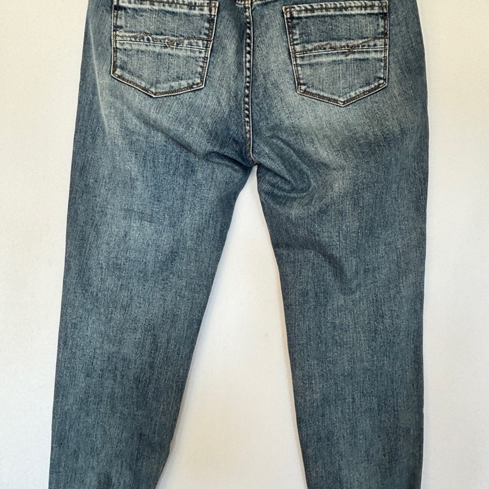 SoHo New York & Co 6 Jeans with patches. Roll cuffs Fun Hippie Indie Sleeze - Picture 5 of 11
